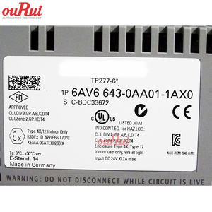 100% מקורי 6AV6643-0AA01-1AX0 HMI SIMATIC TP277 פנל מגע TFT בגודל 6 אינץ' מסך 6AV6 643-0AA01-1AX0 מלאי במקום - Product Image 4