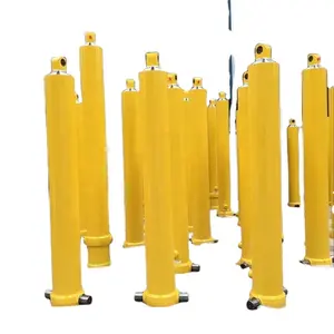 5 The telescopic linear actuator of the free motion platform is a bending hydraulic cylinder