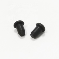 Bouchon en silicone noir de type T, trou étanche de 5mm bouchon en caoutchouc haute température bouchon en silicone noir
