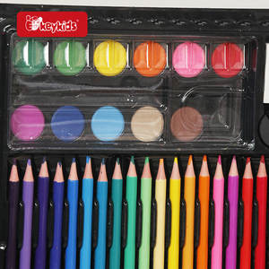 W12B279 Ensemble de crayons de couleur en plastique pour la peinture, l'esquisse et le dessin avec étui pratique - Product Image 2
