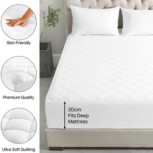 <span class=keywords><strong>Protège</strong></span>-<span class=keywords><strong>matelas</strong></span> matelassé <span class=keywords><strong>imperméable</strong></span> 100 % polyester toutes saisons lavable en machine pour usage domestique – Vente directe usine OEM/ODM - Product Image 5