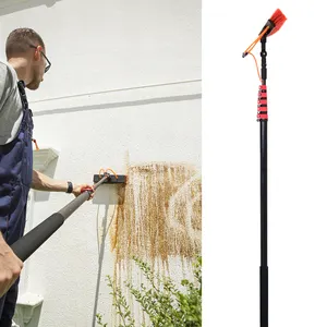 Extenclean window glass cleaning bush with aluminum telescopic water fed pole from China Supplier
