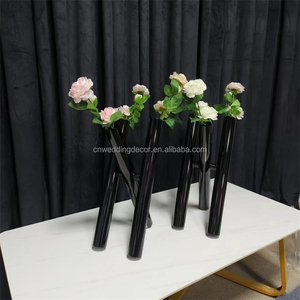 Factory Price Wedding Centerpiece <strong>Flower</strong> Water Decorative <strong>Vases</strong> Cone Clear Glass <strong>Vase</strong> for Hotels - Product Image 5