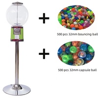 Distributeur automatique commercial de capsule de bonbons d'enfants à jetons de prix usine avec le jouet rebondissant de boule de capsule