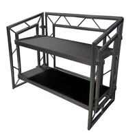 Cabine DJ portable en aluminium de bonne qualité avec installation facile pour scène, bar, fête, événement extérieur et concert