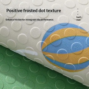 Tapis de sol antidérapant pour enfants en PVC lavable à la <span class=keywords><strong>main</strong></span>, motif d'animaux imprimés, grande taille - Product Image 2