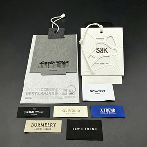 Étiquette de col tissée rectangulaire personnalisée et écologique avec pli d'extrémité, couture haute densité sur étiquette jacquard pour vestes - Product Image 2
