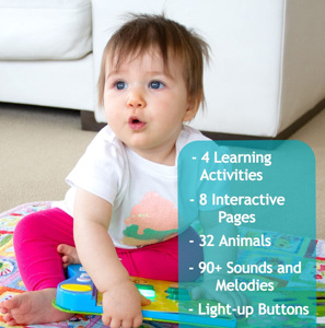 Tùy chỉnh hoạt động học tập động vật Hội Đồng Quản trị cuốn sách 90 + âm thanh và giai điệu nút ánh sáng trẻ em âm thanh cuốn sách âm thanh - Product Image 5