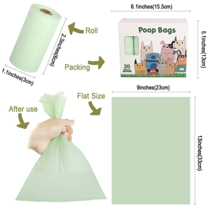 Bolsas para Excremento de Mascotas 100% Compostables, Bolsas Biodegradables Ecológicas para Perros, Abbaubare Kotbeutel - Product Image 2