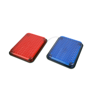 Feux stroboscopiques LED 12V-24V 240x190mm Rouge/Bleu/Blanc/Ambre, feux d'avertissement d'urgence à montage en surface pour ambulance, camion de pompiers, véhicule - Product Image 1