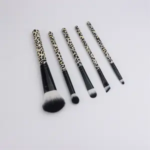 5Pices Cosmetic Brushes Set Eyebrow Powder Lip Color Brush Kit