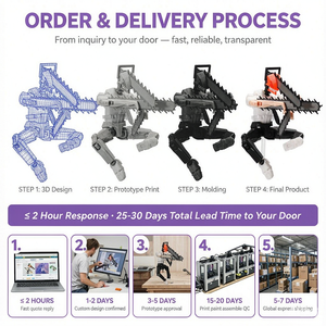 Figura de Acción Articulada Impresa en 3D Ripsaw Berserker FDM con Arma de Motosierra, Juguete Coleccionable, Venta al por Mayor, OEM, ODM - Product Image 3