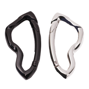 Kustom bentuk tidak teratur Bikini Hardware tahan air Zinc Alloy logam cincin lasan terbuka klip jepret gesper pegangan untuk Bra keamanan - Product Image 3