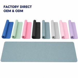 Tapis de fitness TPE personnalisé à marque privée 183x61cm 8mm rectangulaire, résistant à la transpiration, léger, portable, tapis de yoga, fournisseur en gros - Product Image 1