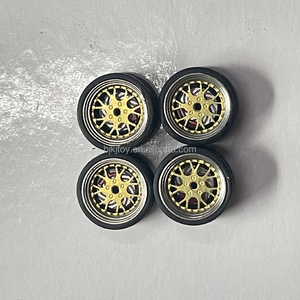 Phụ kiện xe đồ chơi kim loại DIY 11mm 1/64, mâm hợp kim & lốp cao su, phiên bản kẹp phanh cố định, hộp trưng bày đồ chơi mô hình - Product Image 2