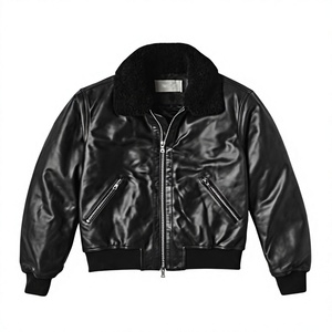 High Quality Men's Motorcycle Leather <b>Jackets</b> Polyester/Cotton <b>Waterproof</b> Windproof Winter <b>Warm</b> Casual Fashion Customizable - Product Image 6