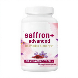 Grand stock de safran + Complément alimentaire avancé à base de plantes, 60 capsules végétariennes, ingrédients purs, énergie quotidienne, extrait de safran - Product Image 4