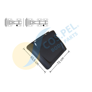 GARDE-BOUE ARRIÈRE LH (NOIR) - Product Image 1