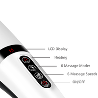 LUYAO-masajeador de tejido profundo recargable a mano, máquina de masaje de cuerpo completo de percusión eléctrica inalámbrica con diseño portátil