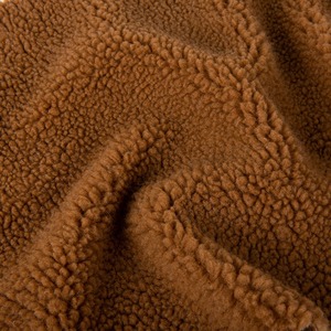 Dệt may thân thiện với môi tái chế nhung 100% <span class=keywords><strong>Polyester</strong></span> đan nhung giả lông sherpa lông cừu vải hai mặt - Product Image 2