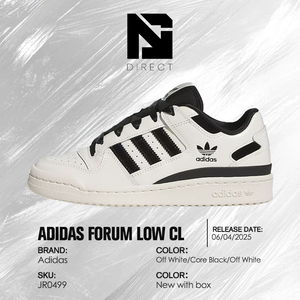Adidas Wmns Forum Low Cl 'off White Black Patent' รองเท้าอินเทรนด์รองเท้าผ้าใบแฟชั่นคลาสสิกสำหรับผู้หญิงและสุภาพสตรี - Product Image 6