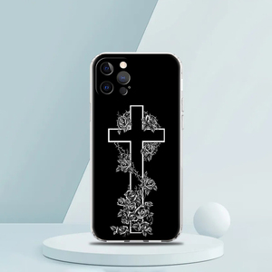 Custodia per telefono di lusso con labbra nere in stile gotico per <span class=keywords><strong>iPhone</strong></span> 16 15 14 13 12 11 17 Max xx X XR <span class=keywords><strong>SE</strong></span> 8 Plus Cover trasparente in Silicone morbido TPU - Product Image 6