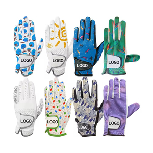 Desain OEM sarung tangan Golf Premium UNTUK WANITA Cabretta kulit kustom tangan kiri PU sarung tangan Golf dicetak aksesoris Golf untuk Olahraga - Product Image 6