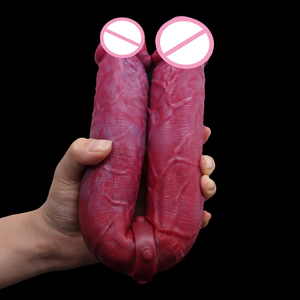 Dildo double tête, gros dildo <span class=keywords><strong>pour</strong></span> femmes, pénis factice surdimensionné et épais, utilisable des deux côtés, jouets sexuels lesbiens, produits de jeux <span class=keywords><strong>pour</strong></span> adultes - Product Image 5