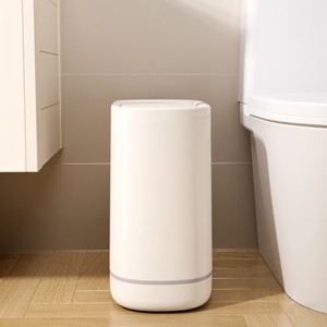 Ascor Trash Can 10L With Lid Space Saving For Bathroom Kitchen Toilet - Product Image 4