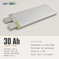 Аккумуляторная батарея ULi Semi-Solid State NCM в мягком корпусе, высокая емкость 30Ач 4.2В, с функцией отключения заряда, сверхлегкий аккумуляторный блок для БПЛА