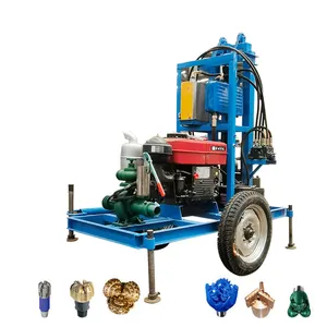 High speed 200m diesel water well drilling machine artesian well borehole drilling rig