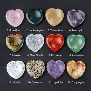 Entrega rápida Cristal natural 7 Chakras <span class=keywords><strong>Piedra</strong></span> preciosa Amor Corazón <span class=keywords><strong>Piedra</strong></span> DE PREOCUPACIÓN Colorida Energía curativa <span class=keywords><strong>Piedra</strong></span> de preocupación para masaje de golpe - Product Image 4