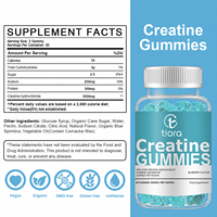 Tiora Chine : Gummies de créatine 3000mg pour la croissance musculaire, supplément énergétique sportif pré-entraînement, directement de l'usine, personnalisables