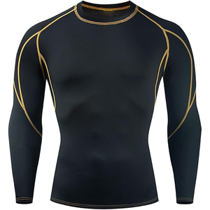 Évacuation de l'humidité Chemise à manches longues Rash Guard pour hommes pour MMA, Fitness et Running - Product Image 2
