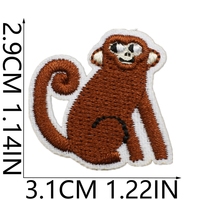 Patchs thermocollants brodés sur le thème de la forêt fantastique, animaux (tigre, crocodile), plantes, et patchs brodés avec logo personnalisé pour sacs et chapeaux