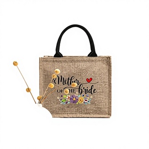 Hot Selling Reusable Eco Natural High Quality Waterproof Wholesale Shopping Tote Bag Custom OEM Printing Gifts Jute Letter - Product Image 3