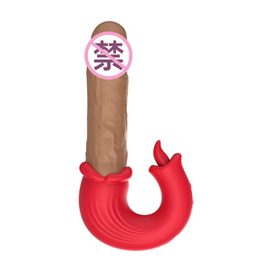 Cross-border femmina telescopico lingua leccare <span class=keywords><strong>G</strong></span> Dildo vibratore USB ricaricabile impermeabile 10 frequenze orgasmo masturbatore - Product Image 6