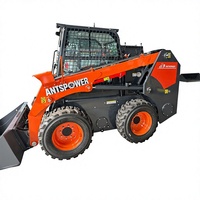 Chargeuse sur pneus Antspower CXSL-800 pour chantiers de construction avec moteur diesel Yanmar, charge nominale de 800 kg, haute efficacité