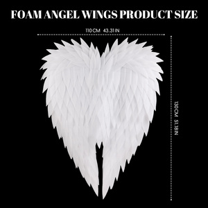 Ailes d'ange en mousse personnalisées en gros, ailes de <span class=keywords><strong>diable</strong></span>, accessoires de jeu de rôle - Product Image 2