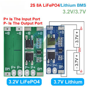 BMS 2S 3.2V 3.7V 8A LiFePO4/lityum pil şarj kurulu 15A akım 6.4V 7.2V 18650 32650 paketleri - Product Image 3