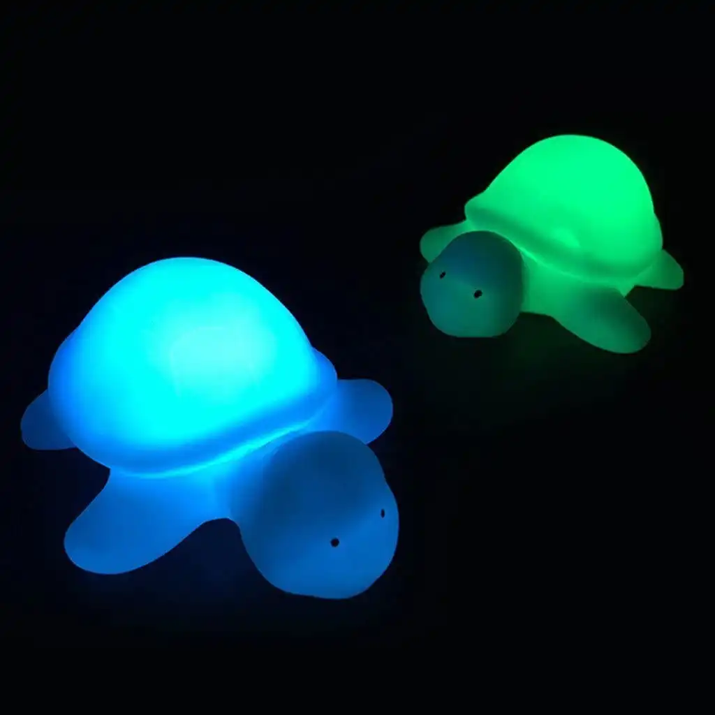 Шикарный 7 видов цветов Изменение Черепаха светодиодный ночник лампа комнаты в спальню Детский подарок