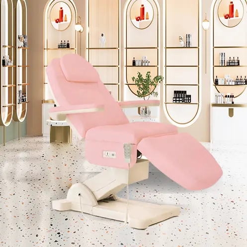 Toptan lüks Salon Furnitureh elektrikli spa kirpik masaj masası yüz yatak