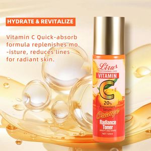 Ensemble <span class=keywords><strong>de</strong></span> Soins <span class=keywords><strong>de</strong></span> la Peau 120ML OEM ODM Personnalisé Tonique Visage à la Vitamine C Hydratant, Éclaircissant, Resserrant <span class=keywords><strong>les</strong></span> <span class=keywords><strong>Pores</strong></span> et Blanchissant - Product Image 2