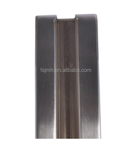 Support latéral en acier inoxydable pour garde-corps en verre trempé, main courante, balustrade, poteau à fente étanche, design industriel, poudre