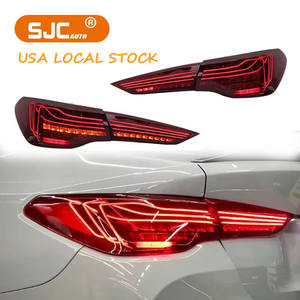 SJCオート カーパーツ BMW G82 M4 & G22 4シリーズ用 LEDテールライト CSLレーザースタイル テールランプ プラグアンドプレイ リアライト OEMレッド - Product Image 1