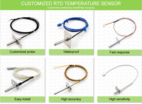 Maßgefertigter Gebogener Sondenhalter Dreiecksflansch 380°C Hochtemperaturbeständiger Temperatursensor PT100
