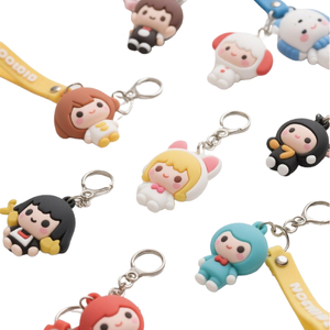 Bán buôn tùy chỉnh 2D <span class=keywords><strong>3D</strong></span> PVC Anime Keychain sản phẩm hot <span class=keywords><strong>3D</strong></span> mềm Silicone cao su móc khóa nhựa với nhân vật hoạt hình - Product Image 1