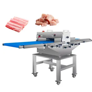 Bacon Slicer Chicken Dicer Chicken Cuber Slicing Block Cutter Meat Strip Cube Cutting Frozen Meat Dicing Machine