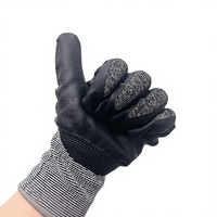Gants personnalisés 18G en nitrile micro-mousse respirant, enduits, anti-coupure niveau A7, résistants à l'abrasion et aux déchirures, avec finition sel et poivre