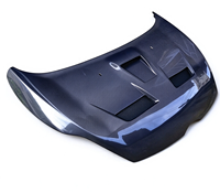 Capot ventilé en fibre de carbone modifiée en gros, compatible avec Ford Fiesta 2009-2012, capot moteur en fibre de carbone